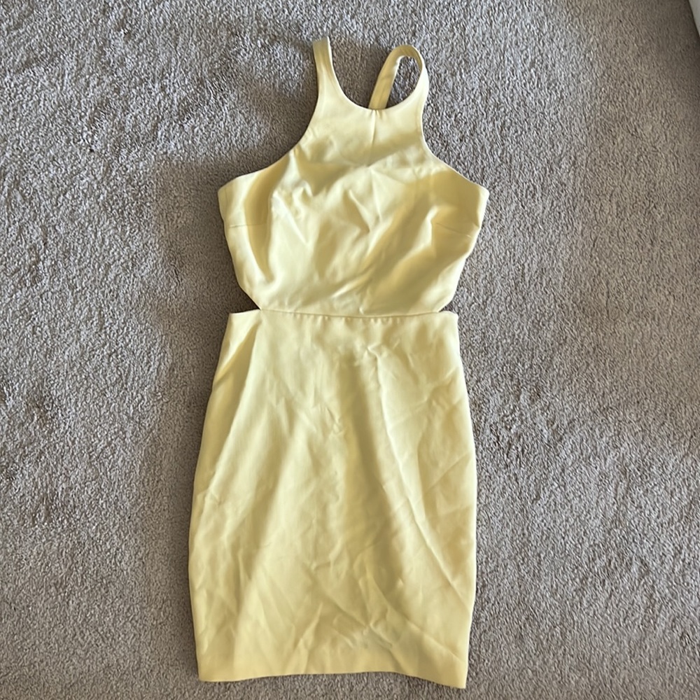 South moon under yellow mini dress